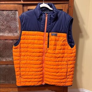 Vineyard Vines Men’s Orange and Navy Vest, Size XXL, Like New!